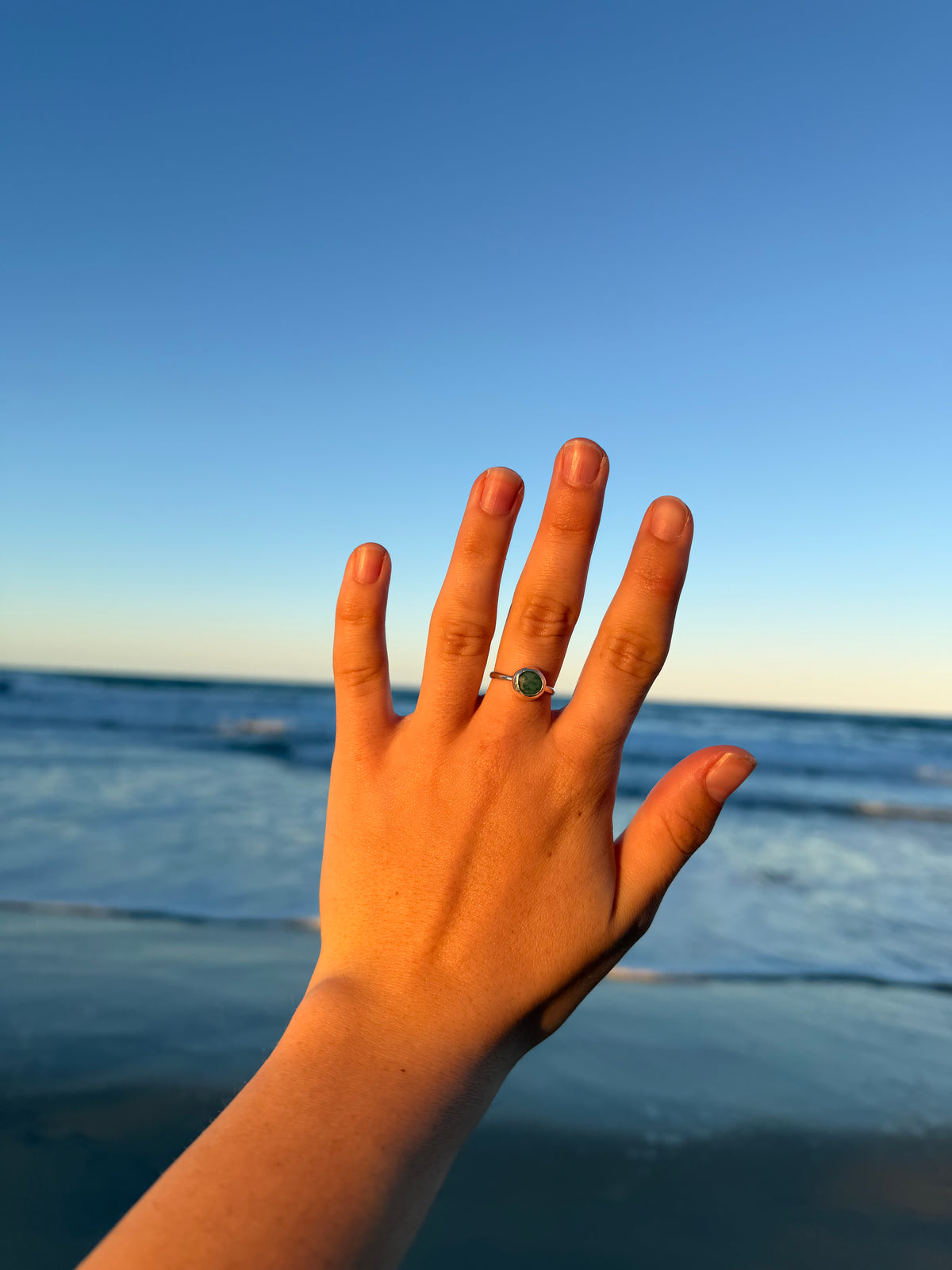 Dainty Amazonite ring SIZE: 5 1/2