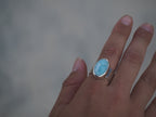 Chunky Larimar ring SIZE: 10