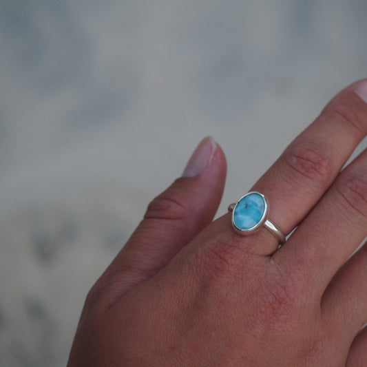 Larimar ring SIZE: 8 1/2