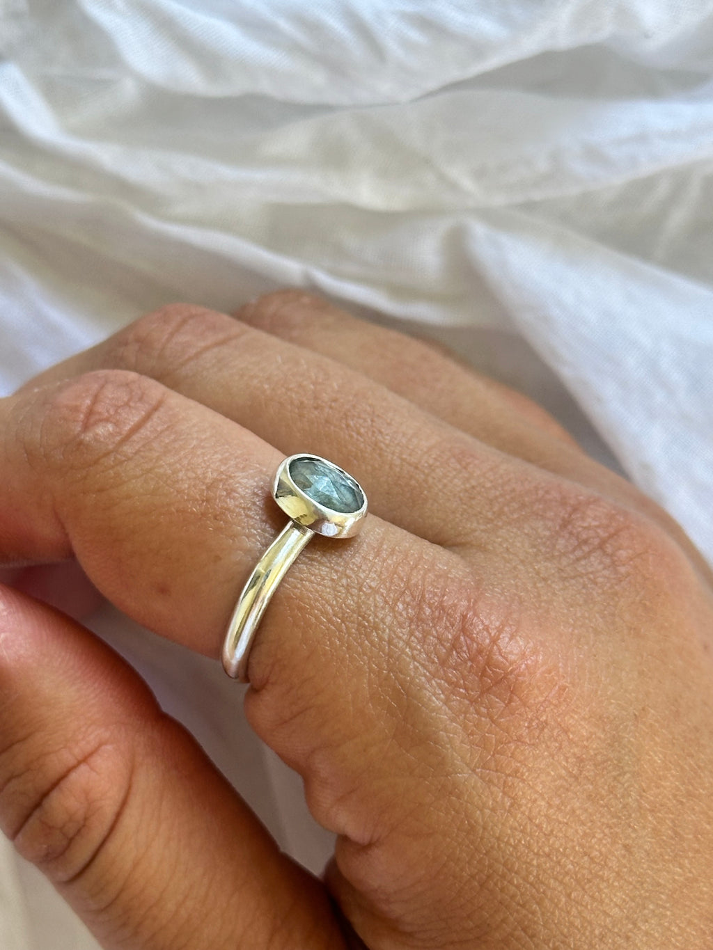 Paraiba Kyanite ring SIZE: 8.5