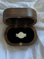 Mother of Pearl ring — double band SIZE: 8