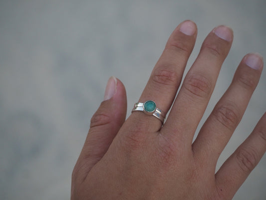 Amazonite ring 2 SIZE: 9