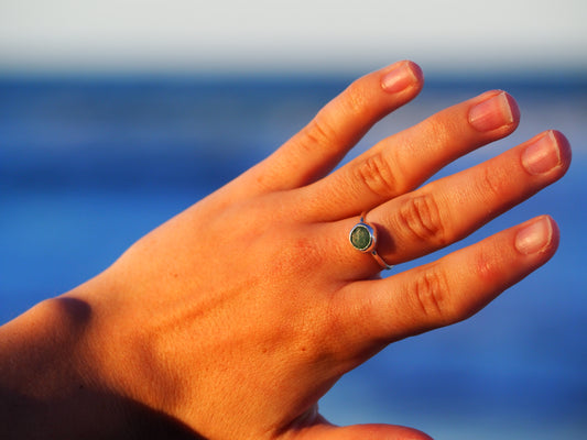 Dainty Amazonite ring SIZE: 5 1/2