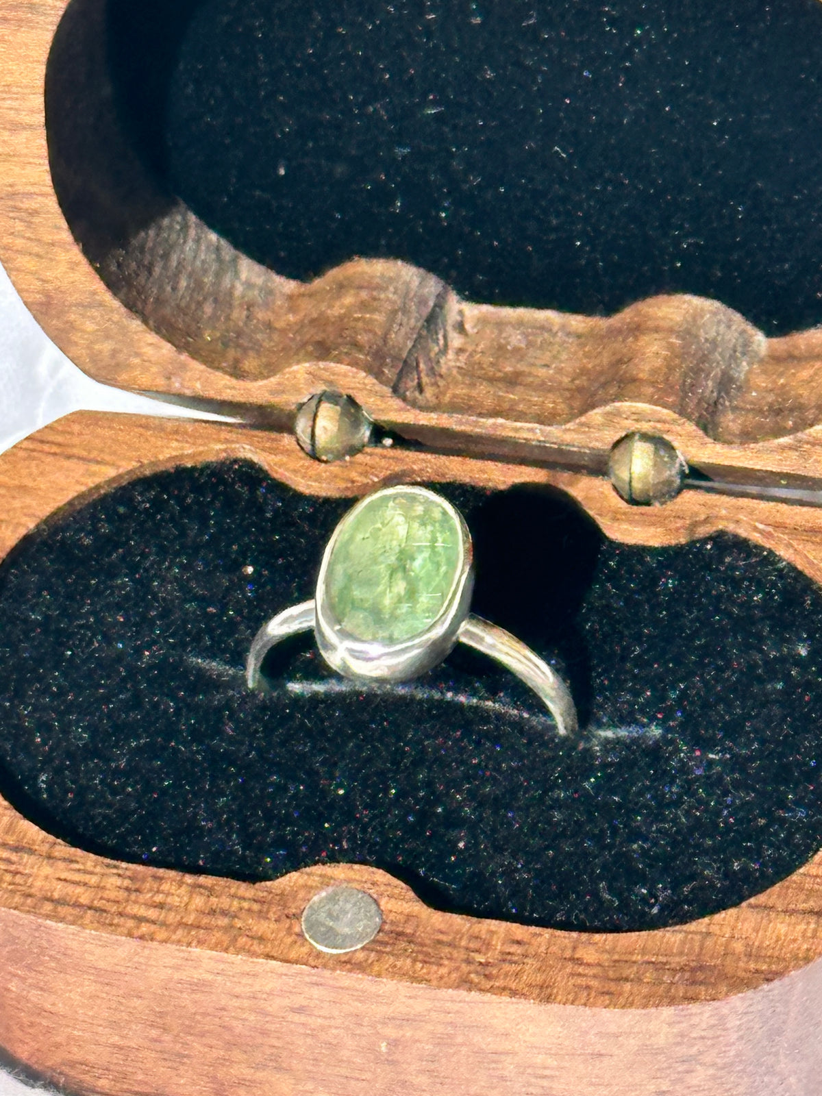 Mint green kyanite ring SIZE: 6