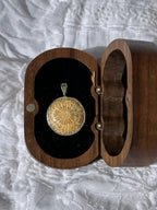 Fossilised coral pendant 2
