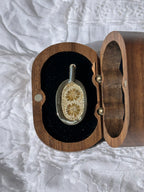 Fossilised coral pendant 1